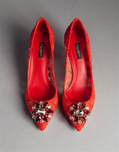 dolce and gabbana red heels